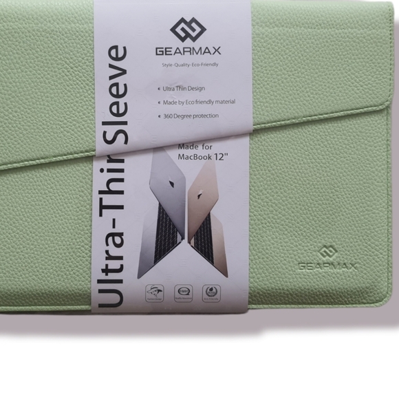 Ultra-thin Laptop Envelope, Lychee Embossed PU Leather Sleeve Case & Bag Cover - Picture 1 of 6